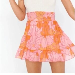 Show Me Your MuMu Velma retro garden Floral Mini Skirt size XS